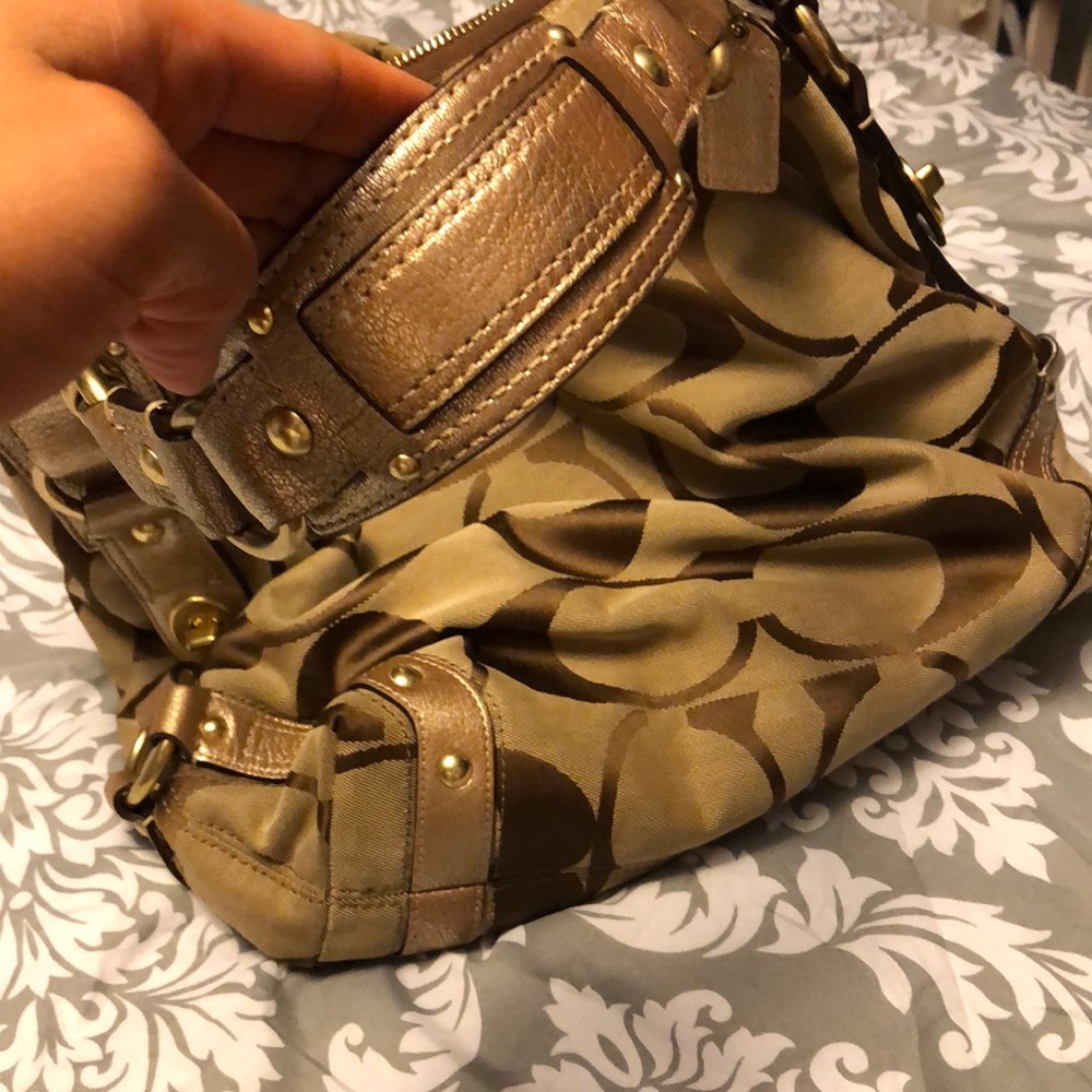 Bronze Authentic Coach Bag